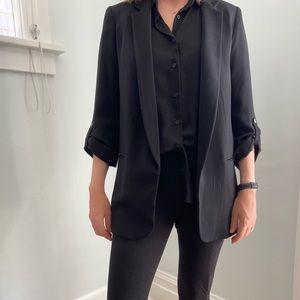 Zara Black Boyfriend Blazer